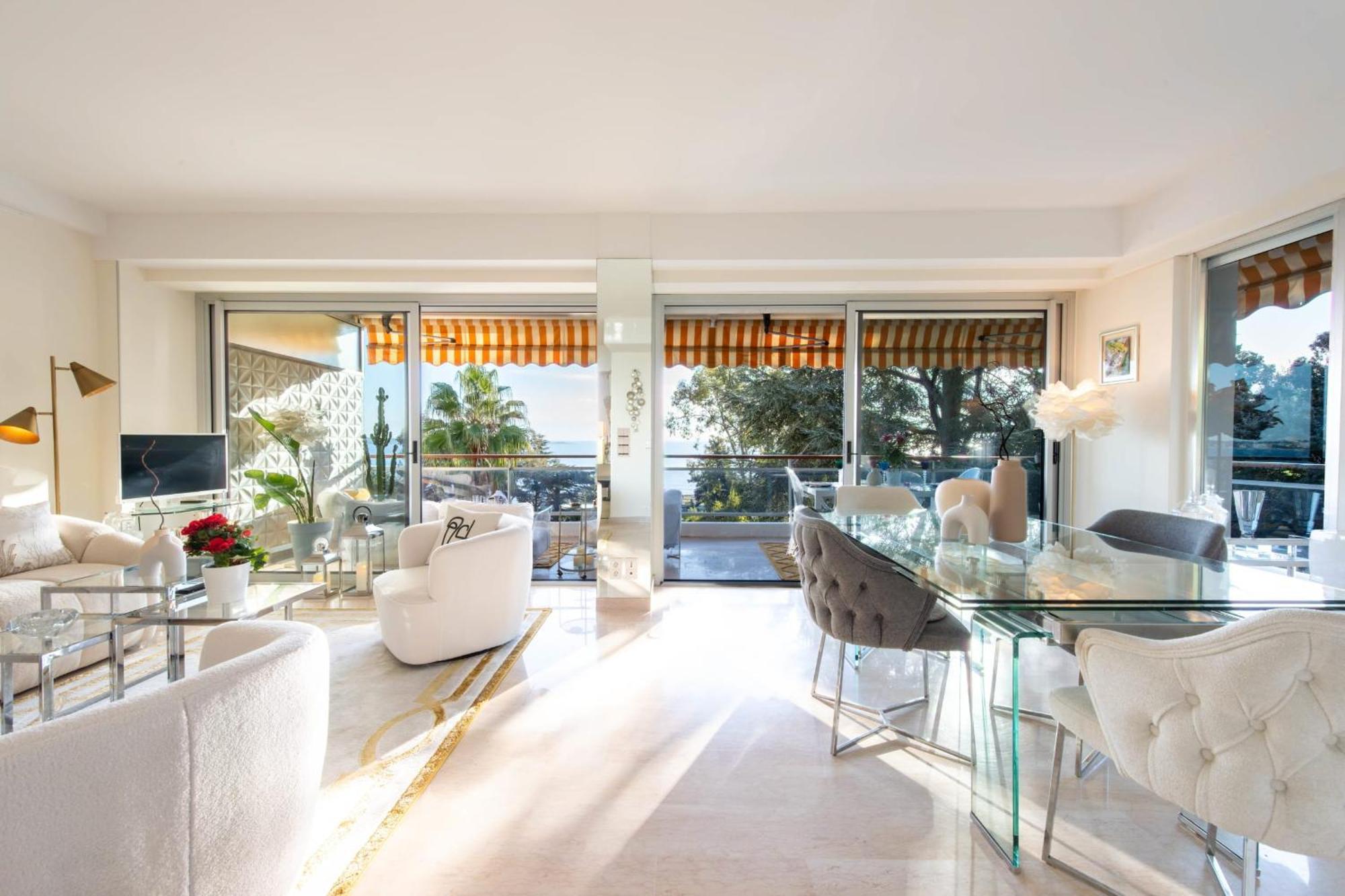 Cote D'Azur Sea View Tennis Beach Access Vallauris Bagian luar foto
