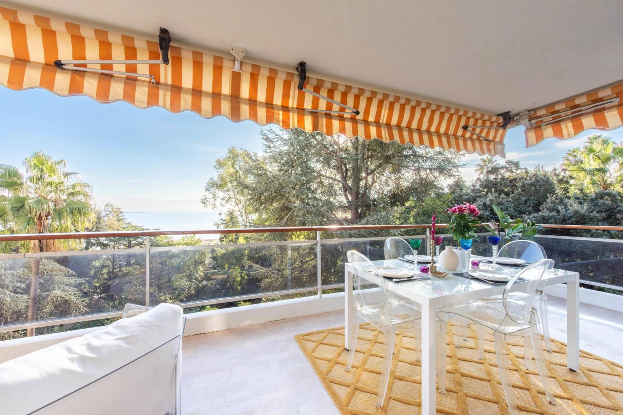 Cote D'Azur Sea View Tennis Beach Access Vallauris Bagian luar foto